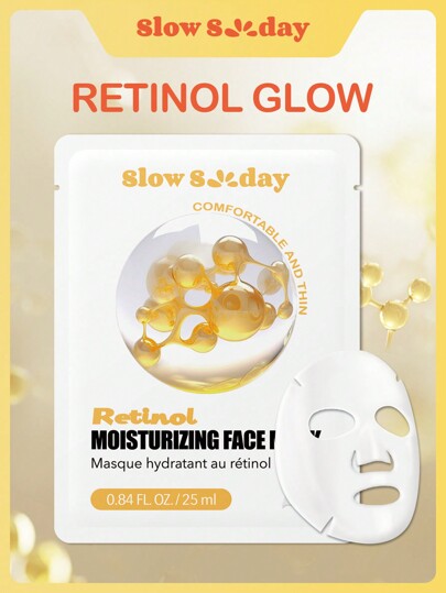 قناع الوجه المرطب SlowSunday Retinol، مضاد للشيخوخة، يرطب ويغذي، يرطب البشرة بعمق ويهدئها، لموسم الخريف/الخريف، جمال K، ليوم الحب، هدية عيد الحب، هدية عيد الحب، لرمضان تجمعات مهرجانات رمضان والهدايا