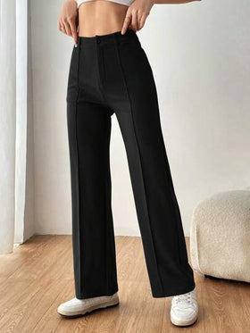 SHEIN EZwear بنطلون بدلة مستقيم أنيق للنساء في فصل الخريف/الشتاء
