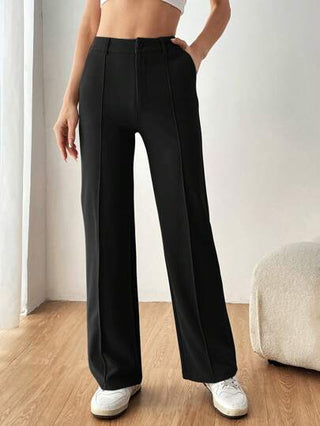 EZwear بنطلون بدلة مستقيم أنيق للنساء في فصل الخريف/الشتاء