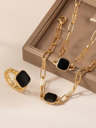 مجموعة اكسسوارات شخصية ذات شكل هندسي عصريرمضان