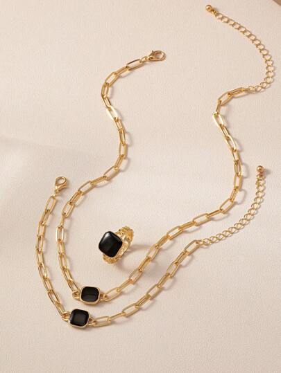 مجموعة اكسسوارات شخصية ذات شكل هندسي عصريرمضان