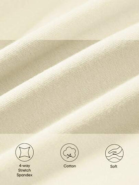 Cozy Pixies مجموعة بيجامات رضيعة لفتاة تتضمن 4 قطع، تيشيرت وبنطلون بطبعة كرتونية للفيل المستدير عنق الأكمام الطويلة، بالإضافة إلى تيشيرت وبنطلون بلون سادة الأكمام الطويلة