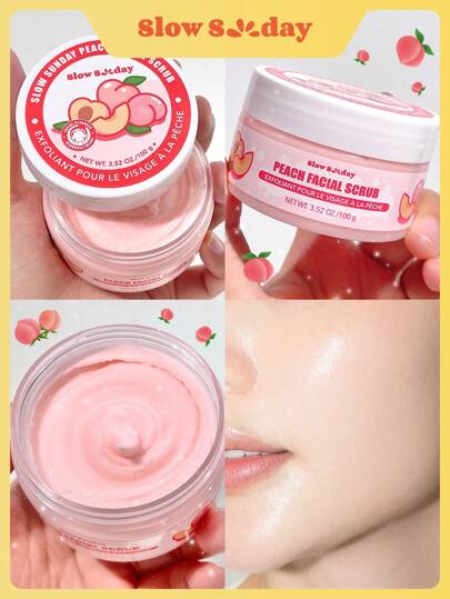 مقشر وجه SlowSunday Peach Face، خوخ، تقشير لمشاكل الوجه، العناية بالبشرة، ليوم الحب، هدية عيد الحب، هدية عيد الحب، لرمضان ومهرجان رمضان وهدايا