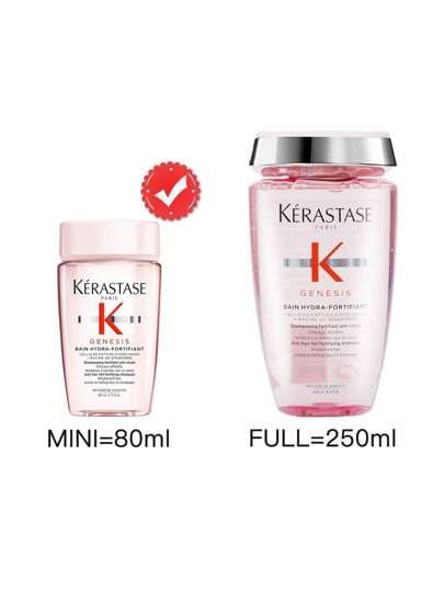 Kérastase [مصغر] شامبو كيراستاس جينيسيس بان هيدرا-فورتيفيان 80مل، شامبو مقوي حريري للشعر الطبيعي إلى الدهني، الضعيف المائل للتساقط بسبب التلف من التمشيط. مضاد للتكسر وتقوية للشعر الضعيف أو التالف | يرطب الشعر | خالي من السيليكون | مناسب للشعر الناعم...