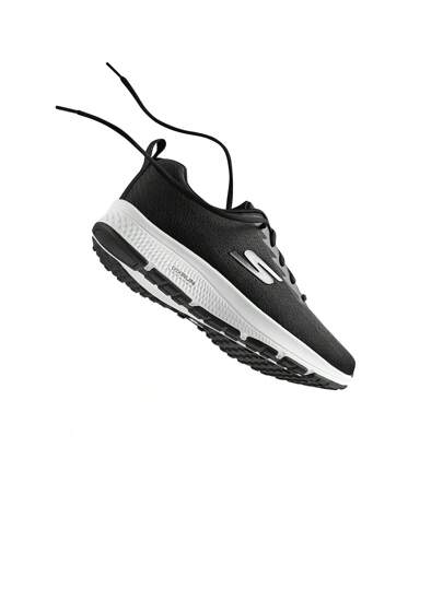Skechers أحذية الرجال للرياضة والجري، حذاء رياضي خفيف من الشبكة 220375-BKW
