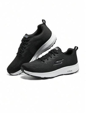Skechers أحذية الرجال للرياضة والجري، حذاء رياضي خفيف من الشبكة 220375-BKW