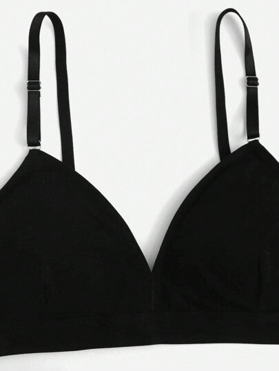 SHEIN طقم لانجري برا وبنطلون داخلي صلب من 3 حزم