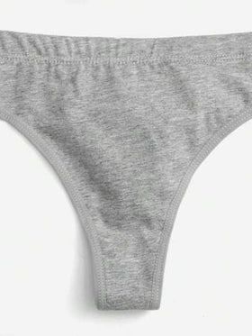 SHEIN طقم لانجري برا وبنطلون داخلي صلب من 3 حزم