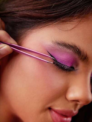 THE POWERPUFF GIRLS X SHEIN مجموعة 3 قطع ملقط الحواجب بنقشات ملونة للزهرة القلب والفقاعات والتوليبا
