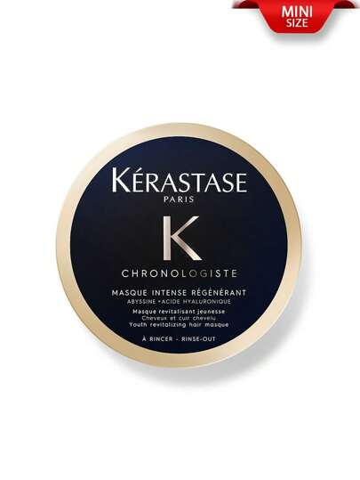 Kérastase قناع شعر مرطب ومنشط [مصغر] من كيراستيس Chronologiste، سعة 75 مل. قناع شعر أساسي منشط للأطوال والأطراف. يرطب الشعر والفروة الشعرية لشعر ناعم ولامع. قناع علاجي مكثف مضاد للتجعد. يحتوي على حمض الهيالورونيك. مناسب للشعر الجاف والتالف
