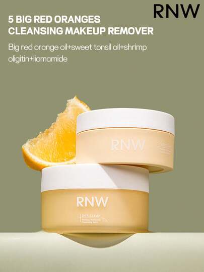 RNW مزيل مكياج بالم مقشر نانوي 50جرام ، ترطيب وودية للجلد، يتحول من بالم إلى زيت، آمن للبشرة الحساسة، تشتت في ثانية واحدة، غسول وتنظيف الوجه