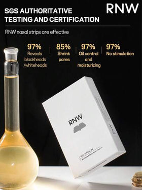 RNW 5 دورات علاجية، 10 قطعة شرائط الأنف، إزالة الرؤوس السوداء، مناسبة للبشرة الدهنية، تنظيف لطيف، يفتح المسام فوراً، 6 جرام * 5 قطع + 4 جرام * 5 قطع