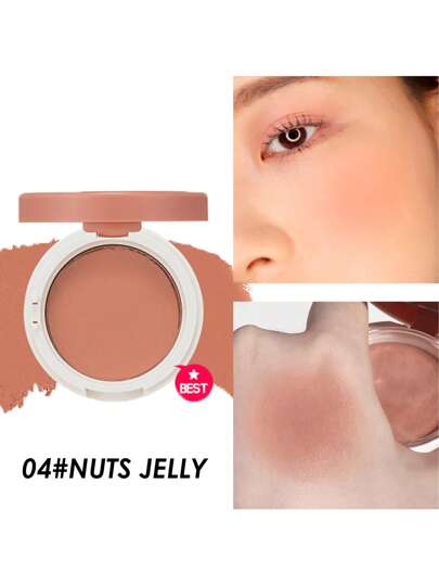 HOLIKA HOLIKA 4.2 جرام أحمر خدود جيلي رقم 04 جوز الهند، بصيغة كريمية ناعمة، قابل للبناء، أحمر خدود كريمي كوري