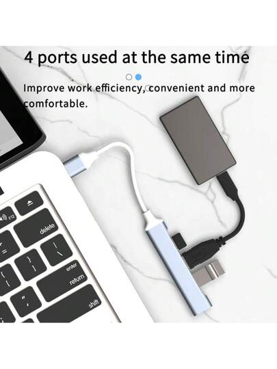 محور USB نوع C 3.0 مع 4 منافذ من ENVISAOC ، محول متعدد متوافق مع Pro 13 15 Air M1 Pro وأجهزة الكمبيوتر الشخصية، ملحقات الهواتف OTG USB 2.0