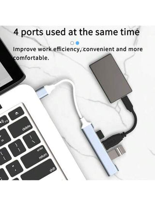 محور USB نوع C 3.0 مع 4 منافذ من ENVISAOC ، محول متعدد متوافق مع Pro 13 15 Air M1 Pro وأجهزة الكمبيوتر الشخصية، ملحقات الهواتف OTG USB 2.0