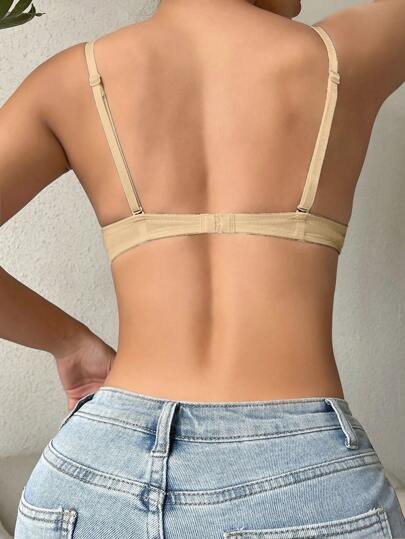 صدرية دفع إلى الأعلى بسير قابل للتعديل وسلك داخلي، ملابس داخلية