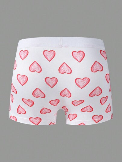 Happy Jammies شورت بوكسر بطبعة قلب للرجال