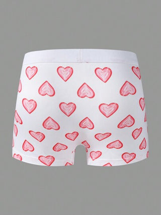 Happy Jammies شورت بوكسر بطبعة قلب للرجال