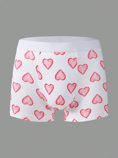 Happy Jammies شورت بوكسر بطبعة قلب للرجال