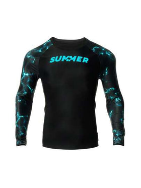 Surfspeed ملابس علوية بأكمام طويلة مطبوعة بالرسالة للرجال، قمصان الشاطئ والتزحلق