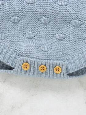 SHEIN Vintaside Kids للبنات الاطفال تفاصيل ازرار حياكة بوديسوت & قبعة بدون تي شيرت