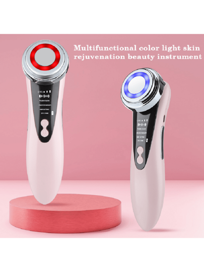 جهاز تنظيف و تفتيح البشرة بالضوء الأحمر والأزرق وجهاز مساج بالموجات فوق الصوتية، آلة استيراد الوجه وجهاز تنظيف الوجه