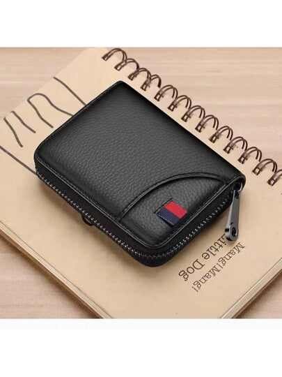 محفظة بطاقة ائتمان ذات حماية RFID، بسعة 12/18 بطاقة، بتصميم أكورديون مدمج، محفظة بطاقات مع سحاب وحامل للهوية، هدية تذكارية، علبة بطاقات من الجلد عالية الجودة للرجال والنساء، باللون الأسود والوردي والنبيذي الأحمر