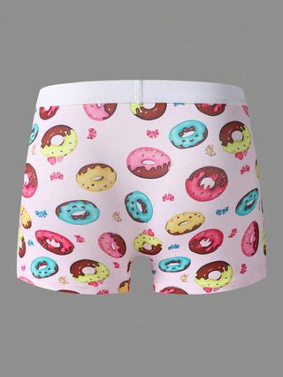 Happy Jammies ملابس داخلية رجالية مريحة بطباعة دونات في صورة الشورت