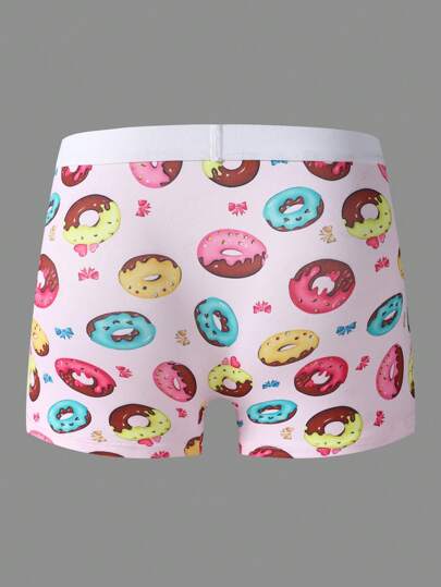 Happy Jammies ملابس داخلية رجالية مريحة بطباعة دونات في صورة الشورت