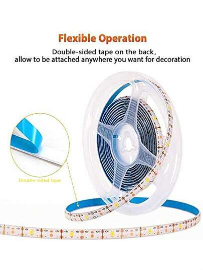شريط إضاءة LED، 1 متر / 2 متر / 3 متر / 5 متر / 10 متر / 15 متر / 20 متر، مصباح ديكوري لخلفية التلفزيون، إضاءة داخلية، مصباح مكتبي، إضاءة المرآة، إضاءة الخزانة