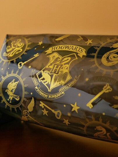 HARRY POTTER X  حقيبة مكياج مطبوع عليها هوغوارتس ، حقيبة مستحضرات التجميل ، حقيبة تخزين ، حقيبة حمام للسفر ، حقيبة رقمية ، تخزين أصناف صغيرة ، هدايا