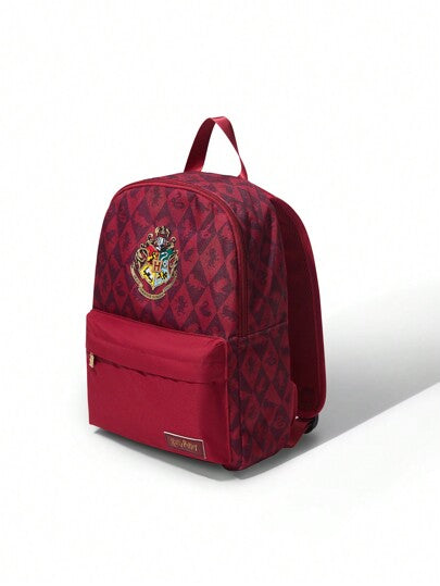HARRY POTTER X SHEIN شارة حيوان أحمر مطبوعة على ملابس كاجوال، حقيبة ظهر، حقيبة للمدرسة، هدايا، العودة إلى المدرسة