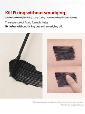 Clio ماسكارا كيل لاش فائقة المقاومة للماء، رقم 01، تطويل وتجعيد، قابلة للغسل، مكياج كوري، صيغة نباتية، فائقة الحجم، مقاومة للبقع والتكتل، طويلة الأمد، 0.24 أونصة سائلة، هدية