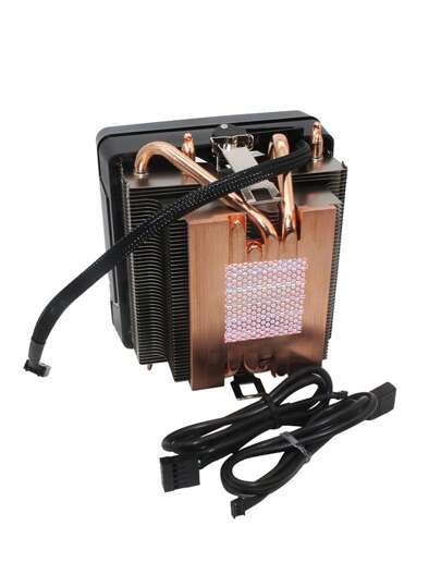 AMD مبرد تبريد Wraith Prism بارتفاع 93 ملم، بأنابيب نحاسية RGB 4 مناسب لسلسلة أجهزة معالجة الطرف AMD RYZEN ذات TDP أقل من 105 واط باللون الأسود