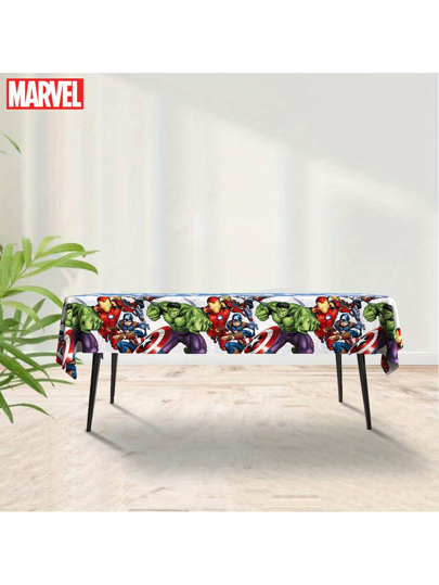 Marvel 3 قطع لكل عبوة من المفروشات الرسمية المرخصة بموضوع حفلة الرجل الأخضر لحفلات الأعراس وعيد الميلاد وعيد الهالوين والمطاعم ومفارش المائدة المستطيلة لتناول الطعام