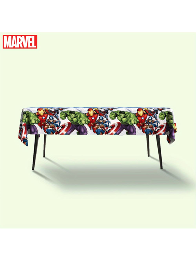 Marvel 3 قطع لكل عبوة من المفروشات الرسمية المرخصة بموضوع حفلة الرجل الأخضر لحفلات الأعراس وعيد الميلاد وعيد الهالوين والمطاعم ومفارش المائدة المستطيلة لتناول الطعام