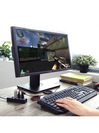موزع 7 منافذ USB مع مفتاح فردي، موزع 4 منافذ USB مع مفتاح فردي، قابس محول مُعزّز متعدد المنافذ مع مفتاح تشغيل / إيقاف، مجزئ شاحن للحاسب الآلي والهاتف والكمبيوتر اللوحي بدون إمكانية الشحن