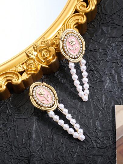 مجموعة من 2 دبوس شعر أنيق ومصقول، دبوس شعر بشكل حرف، دبوس شعر جانبي، إكسسوار شعر لعيد الحب، مشابك شعر، مشابك شعر، لوازم مدرسية، إكسسوارات شعر، إكسسوارات رأس