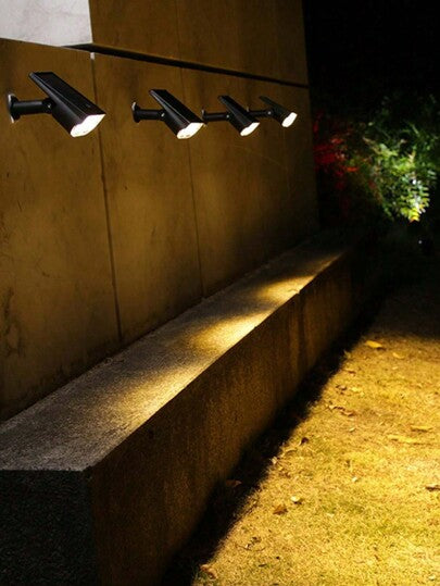 قطعة واحدة بقاعدة شمسية ضوء بقعة LED 7 ألوان متغيرة مقاوم للماء ، ضوء جداري شمسي ديكوري يتحول تلقائيًا إلى الإيقاف/التشغيل قابل للتعديل لفناء الفيلا ، الخارجي ، المدخل ، الحديقة ، ممر السيارات ، منطقة المسبح هدية ليلة الهالوين  عيد الميلاد