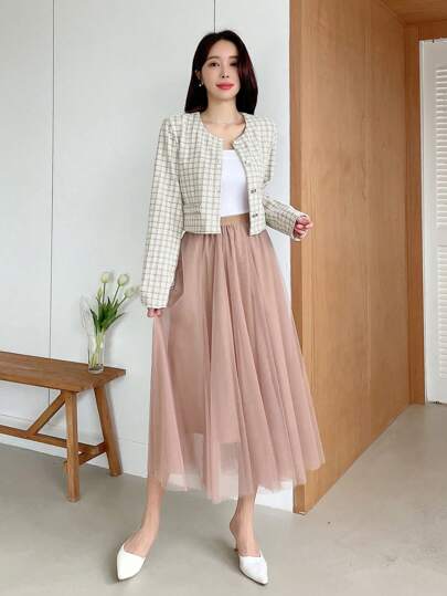 Dazy Designer سترة نسائية عالية الجودة بطول كاملة وأكمام طويلة وياقة دائرية بطبعة اللفت بألوانها الجذابة