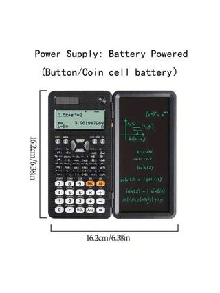 أدوات مكتبية ومدرسية كالكولاتور علمي 417 وظيفة بطاقة شمسية، شاشة LCD، مفكرة، كالكولاتور محمول قابل للطي احترافي للطلاب، لوازم مدرسية، رجوع للمدرسة