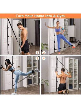 حزام المقاومة للباب ، لا يتطلب ثقب أو تركيب ، معدات اللياقة البدنية المنزلية ، ملحق اللياقة البدنية ، معدات تمرين محمولة
