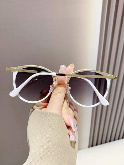 نظارات شمسية بلاستيكية دائرية من الطراز القديم للرجال والنساء، ديكور كلاسيكي عصري للسفر والرحلات الخارجية والشاطئ، حماية من الأشعة فوق البنفسجية، مناسبة مع الجينز والهدوم واليونيفورم والفساتين وقميص أكمام طويلة، إطار أنيق ومناسب للمناسبات العائلية والرحلا