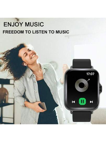 ساعة ذكية، مكالمات/طلب لاسلكي، تذكيرات تطبيقات متعددة، يناسب الجنسين، ساعة رياضية، خلفية قابلة للتخصيص، هدية عيد ميلاد وعطلات