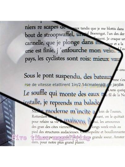 أدوات مكتبية ومدرسية مكبر عدسة خفيف وقوي- أداء فائق الوضوح للعلماء والقراء وهواة الهوايات - رفيق دراسة قوي ، أنيق ودائم!