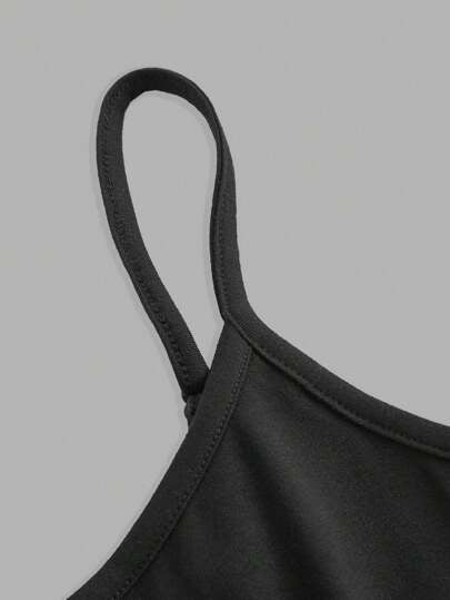 EZwear 2 قطعة قميص نسائي بياقة عالية بلا أكمام باللون الأسود والرمادي الداكن ، للارتداء الصيفي الكاجوال