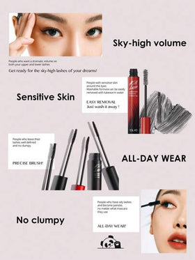 Clio ماسكارا كيل لاش فائقة المقاومة للماء، 02 مكثف وملتوي، مستحضرات تجميل كورية، قابل للغسيل، صيغة نباتية، فائق الحجم، مقاوم للبقع، خالي من التكتل، طويل الأمد، 0.24 أونصة سائلة، هدية