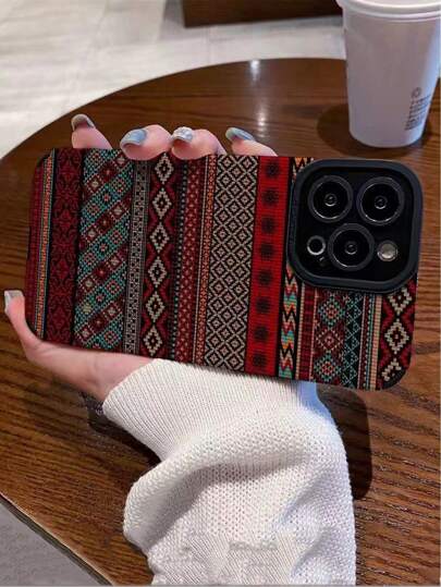 قضية هاتف بطبعات التويم المطرزة على الطراز القديم متوافقة مع iPhone 11/12/13/14/15/15plus/15pro/15promax