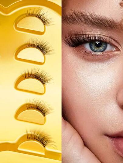 5 أزواج من الرموش الصناعية النصفية ، رموش قطعة واحدة ، الطول 5-10 ملم ، D Curl ، رموش اصطناعية تطيل ، رموش ناعمة وطبيعية رقيقة ، سهلة الاستخدام ، يمكن إعادة استخدام الرموش الصناعية ، مناسبة للمواعيد الغرامية والحفلات والمناسبات الأخرى. تمديد الرموش...