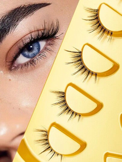 5 أزواج من الرموش الصناعية النصفية ، رموش قطعة واحدة ، الطول 5-10 ملم ، D Curl ، رموش اصطناعية تطيل ، رموش ناعمة وطبيعية رقيقة ، سهلة الاستخدام ، يمكن إعادة استخدام الرموش الصناعية ، مناسبة للمواعيد الغرامية والحفلات والمناسبات الأخرى. تمديد الرموش...